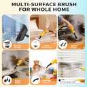 Steam Cleaner, 15s Fast Heat, 6-Level Adjustable Handle, Multipurpose Portable Floor Steamer Grout with 7 Accessories, High Temperature and Pressure, Chemical-Free Cleaning for Home, Kitchen-2500W