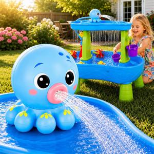 Upgraded Brushless Octopus Water Table Pump, 6H Continuous Flow Water Pump for Step 2 With Huge Output, 6000mAh Rechargeable Pump for Kids Water Table Accessories, Toddlers Summer Outdoor Water Toys