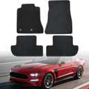GXARTS Waterproof Car Floor Mats Carpet Full Set Fit for Ford Mustang 2020 2021 2022 2023 2024 2025 | All-Weather Protect, Anti Sliding Backing