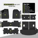 All Weather TPE Floor Mat Set for 2007-2013 Acura MDX