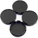 RTrhinotuning 4Pcs 54.5mm Wheel Center Caps for Rim Compatible with 2015-2024 Ford Mustang 2015-2024 Edge 2012-2018 Focus, OD: 2.15" (54.5 mm) ID: 2.01" (51 mm) Black Hub Covers
