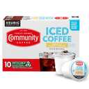 Community Coffee Vanilla Sweet Cream, 10 Keurig Iced Coffee Pods, Dark Roast, Compatible with all K-Cup Brewers, 10 Count (Pack of 1) (EXP 09/23/26)