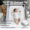 Pro Goleem Pack and Play Mattress (38"x26"), Waterproof Pack n Play Mattress Pad with Carry Bag, Firm Playard Mattress with Soft Cover, for Babies and Toddlers