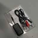 2025 Upgraded Airplane Bluetooth 5.4 Transmitter with Qualcomm Chipset, ElecMoga Airplane Travel Essentials Supports 2 AirPods or Headphones, 2-in-1 AUX Wireless Receiver for Gym, TV, Car, Audio (Black)