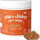 Advanced Hip & Joint Supplement for Dogs 120 Chews Glucosamine, Chondroitin, Soft Chews, Natural Joint Support for Small & Medium Breeds