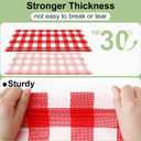 misaya 4 Packs Buffalo Disposable Table Cloth, 54 x 108 Inch Waterproof Plastic Tablecloth, Rectangle Red and White Checkered Table Covers for Picnic, Birthday, Party, Mother's Day