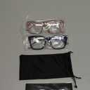 2 Pack Bifocal Reading Glasses for Women Men Oversized Clear Top Bi-focal Readers Progressive Dual-focus Glasses (Black & Pink)