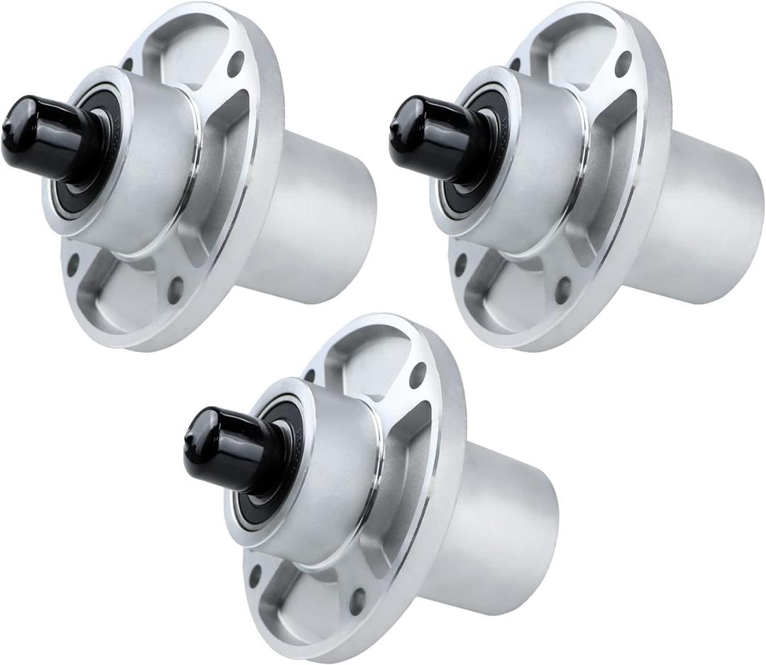 ILONPA 3 Pack 601804 Spindle Assembly Fits for Hustler Raptor SD Raptor Flip-Up BigDog C Series with 36" 42" 46" 48" 54" 60" inch Mower Deck, Replaces Spindle 607418