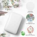 Weekly Pill Organizer, Extra Large Pill Box with Labels and Storage Bag, 8 GRIDS Medicine Pill Organizer, Moisture-Proof Airtight Travel Pill Case for Vitamin, Medicine, Supplement Organizer, White