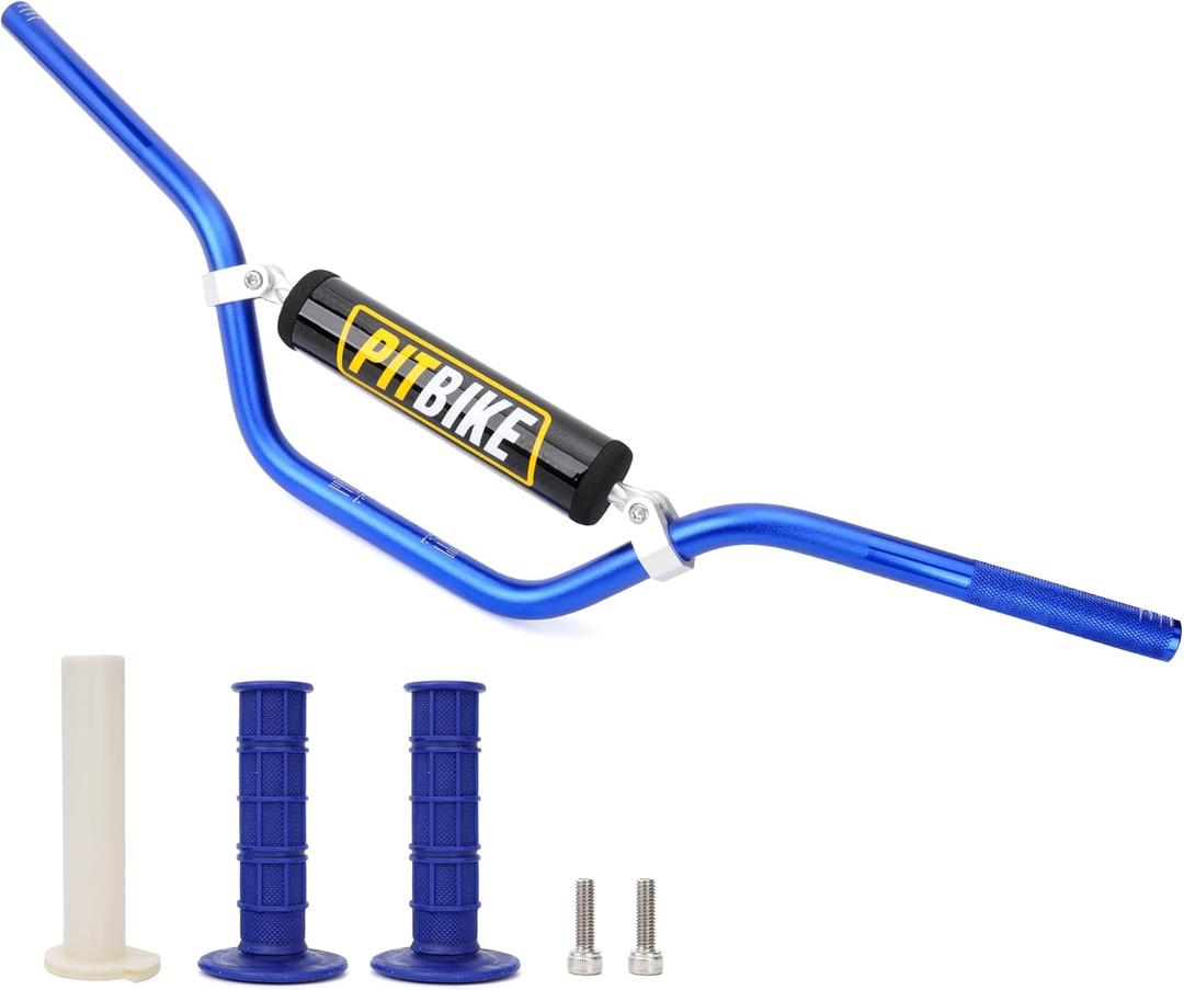 Handle Bar with Foam Pad 7/8" 22MM Handlebar Compatible with CRF YZF KXF KLX RMZ DRZ Pit Dirt Bike Motocross ATV Quad