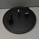 Black Flush Mount Ceiling Light Fixtures, 2-Light Ceiling Mount for Farmhouse with Seeded Glass Lampshade, Industrial Flush Mount Light Fixture Farmhouse for Hallway, Kitchen, Entryway and Foyer