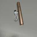 Eyelash Curler & Eyebrow Trimmer 2 in 1, Electric Lash Curler with 2 Temp Settings, Fast Heating, LED Light, Brow Shaper for Precise Shaping & Natural Curl, Gold