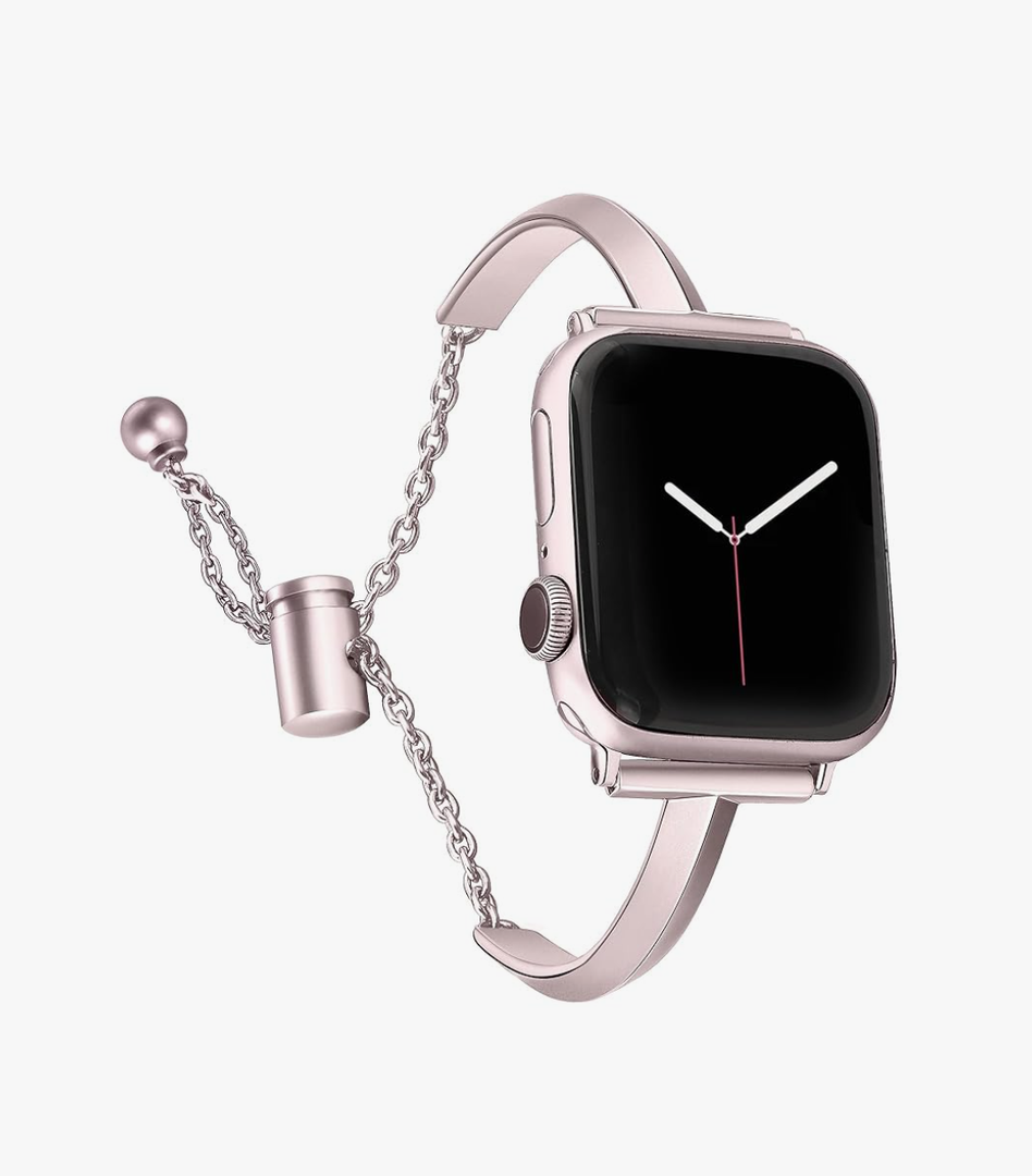 PlusRoc Stainless Steel Band Compatible with Apple Watch Band 38mm 40mm 41mm 42mm 44mm 45mm 46mm 49mm iWatch SE Series 10 9 8 7 6 5 4 3 2 1, Slim Versatile Bangle Bracelet for Women