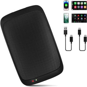 3 in 1 Wireless Carplay Adapter, Carplay AI Box/Android Auto Wireless Adapter for iPhone iOS 9+, WiFi Connect, Plug-Play, Support YouTube/Netflix/Google/TF Card Fit for Car, 2+16G
