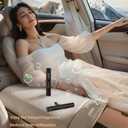 2 x 2 Pcs Car Air Essential Oil Diffuser Vent Clip with 12 Pcs Odorless Refill Sticks, Premium Aluminum Air Freshener Diffuser Suitable for Cars, Office, Kitchen (Black, 2 Pcs)