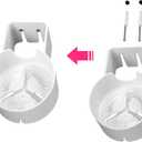 Upgraded Wall Mount Bracket for Tp-Link Deco X55, X55 Pro, X20, X50, X60 Mesh WiFi System, Sturdy Metal Made Holder Stand Bracket Shelf with Cable Organizer, Space Saving (White)2 pc