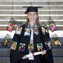 Black Glitter K-12 Graduation Photo Banner Kindergarten to 12th Grade Graduation Picture Banner for Grade Photo Kindergarten Graduation Party Decorations 2026