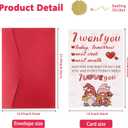 3 x Cute Gnome Valentines Day Card for Husband, Wife, Boyfriend, or Girlfriend  Valentines Day Gifts for Him or Her (WY-504)