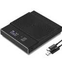 TIMEMORE Black Mirror Basic 2 Coffee Scale with Timer, 2kg/0.1g High Precision Kitchen Scale, Espresso Scale with Flow Rate Function, Digital Coffee Scale for Pour Over Drip Coffee with Silicone Cover