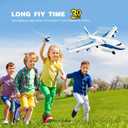 4DRC Remote Control Airplane for Kids Boys Adults, G2 Remote Control Plane Jet for Beginners Adult, Ready to Fly Airplane with One Key Aerobatic LED Light, RC Plane for Kids, 2 Battery