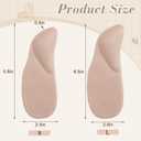 2 Pairs Arch Support Inserts for Womens Sandals Adhesive Arch Pad Support Shoe Insoles for Flat Feet, Plantar Fasciitis, Foot Pain Relief