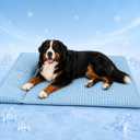 GOLOPET Extra Large Dog Cooling Mat with Pillow, 47x30in