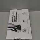 Airplane Foot Hammock, No Collapse Foot Rest for Plane Travel with Extended Adjustment Strap, Portable Desk Foot Hammock with Thickened Foam, Foot Sling Travel Essentials to Relax Your Feet (1 Pc Black)