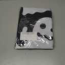 Shower Curtain Set 72x72 Inch Gothic Ghost Floral Design, Black & White Fabric Bathroom Curtain with Hooks and Ghosts Decor for Bathroom