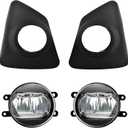 LED Fog Lights Compatible With 2014 2015 2016 Toyota Corolla S SE with Clear Lens Bumper Lamps Replacement Included Wiring Harness Kit Switch