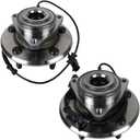 Autoround 515126 Pair Front Wheel Bearing and Hub Assembly Compatible with 2009-2010 Dodge Ram 1500, 2011 Ram 1500, 5 Lug W/ABS