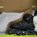 Rollerblade Zetrablade Men's Adult Fitness Inline Skate, Black and Silver size 8