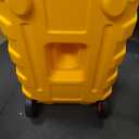 Garvee Heavy Duty 15 Gallon Gas Can Yellow, Fuel Caddy with Manual Fuel Transfer Pump, Portable Fuel Tank on Wheels with 10 ft Hose for Lawn Mowers, Cars, Boats, UTVs, Home and Farm Use