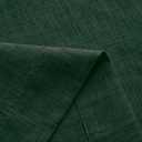 Mrs.Naturall Dark Emerald Green Sheer Curtains,Linen Forest Green Living Room Curtains 63 Inch Length Cortinas Verdes para Sala (36"W x 63"L (Pack of 2))