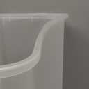 IRIS USA Airtight Dog Food Storage Container, Up to 54 lbs, Attachable Wheels, For Dog Cat Bird and Other Pet Food Storage Bin, Keep Fresh, Translucent Body, Easy Mobility, Black