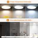 Matane 2Pack Motion Sensor LED Ceiling Light with Remote, 12 Inch Wired Flush Mount Light 3000K 4000K 5000K, 2400LM Dimmable Motion Sensor Light Indoor for Closet Hallway Laundry Stairs New Version