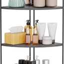 Forest Angle Bathroom Counter Organizer,Countertop Organizer,Vanity Organizers,Bathroom Storage,Bathroom Sink Caddy,Counter Shelf,Corner Counter,Corner Shelves(Black-Grey)