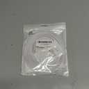 Cat 8 Ethernet Cable 20FT, High Speed Heavy Duty Cat8 Internet Ethernet Cable, 40Gbps 2000Mhz SFTP RJ45 Flat Cable Shielded in Wall, Suitable for Indoor and Outdoor - White