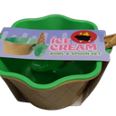 Ceramic Ice Bowl Wispoon, Plastic, Pack of 6