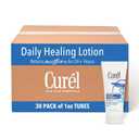 Curel Daily Healing Body Lotion for Dry Skin, Dermatologist Recommended Hydrating Body Lotion with Advanced Ceramides Complex 1 Oz, Pack of 30