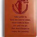 JOHSBYD Lawyer Gifts Leather Notebook Always Remember Youre Braver Than You Believe Leather Journal Notebook Law School Graduation Gift Future Lawyer Gift (take pride)