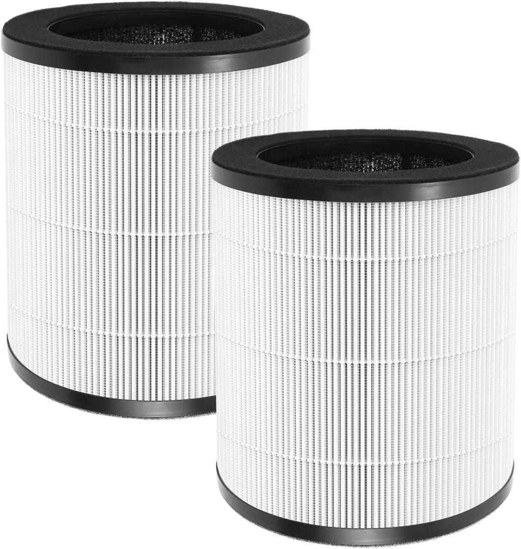 M02 replacement filter Compatible with MOOKA M02 Air Purifier, High-Efficiency Activated Carbon Filter Filtration System, 3-in-1 Pre-Filter, 2 Pack