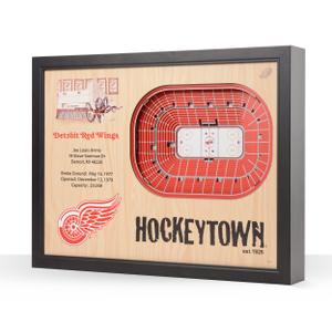 YouTheFan NHL Detroit Red Wings 25-Layer StadiumViews 3D Wall Art - Joe Louis Arena 25.5" x 19.5" x 3.5"