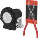 Upgraded Drain Pump Replacement for LG Front Load Washers, Replaces 4681EA2001T,4681EA1007G, 4681EA2001D, 4681EA2001N ER4681EA2001T, LP1007G, LP2001T, with 11 Inches Washer Spring Expansion Tool