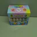 24 Colors Tie Dye Kit, Tie Dye Set for Kids, Pre-Filled Bottles, Non Toxic Permanent Fabric Dye Art Set, Easy DIY Fabric Art - Create Fun (24 Colors)