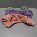 Reginary 3 Pieces Dog Pajamas Puppy Clothes Winter Coats Elastic Pajamas for Puppy Fluffy Jumpsuit Fleece Sweater for 4 Legs Dog Bodysuit(Large,Pink, Purple, Green)