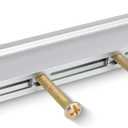 10PCS Adjustable Drawer Pulls, Cabinet Handles 1" in to 4" in Hole Centers, Kitchen Dresser Hardware for Cupboard, Doors, Furniture Silver