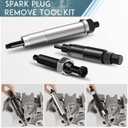 Spark Plug Extractor, Broken Spark Plug Remove Tool Kit Compatible with Ford Triton 5.4L 3 Valve (3 Tools)