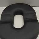 Donut Pillow Seat Cushion,Memory Foam Ergonomic Hollow Cushion,Breathable Cushion Pad for Long Sitting Office Workers,Black