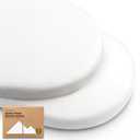 2-Pack Organic Baby Bassinet Sheets Boys, Girls - 100% Cotton Bassinet Mattress Sheets Compatible with Halo Bassinest Swivel Sleeper, Graco, Baby Delight, Universal Bassinet Fitted Sheets (Soft White)
