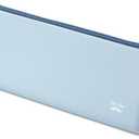 Mr. Pen- Silicone Pencil Case Pouch, Muted Blue, Aesthetic Triangular Design, Multipurpose, Aesthetic Pencil Case Small, Silicone Makeup Bag, Back to School Supplies